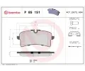 BREMBO Sada brzdovch destiek ‐ BRE P85151