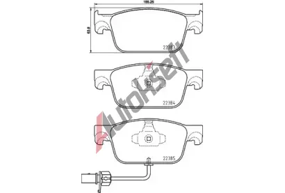 BREMBO Sada brzdovch destiek BREMBO XTRA LINE BRE P 85 153X, BRE P85153X