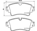 Sada brzdovch destiek BREMBO ‐ BRE P85154