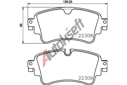 BREMBO Sada brzdovch destiek BRE P 85 154, BRE P85154
