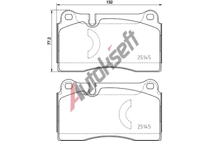 BREMBO Sada brzdovch destiek DIRECTIONAL BRAKE PADS BRE P85159, P 85 159