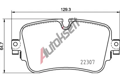 BREMBO Sada brzdovch destiek BRE P 85 161, BRE P85161