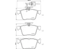Sada brzdovch destiek BREMBO ‐ BRE P85162