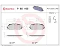 Sada brzdovch destiek BREMBO ‐ BRE P85165