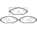 BREMBO Sada brzdovch destiek DIRECTIONAL BRAKE PADS ‐ BRE P85166