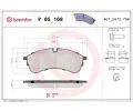 Sada brzdovch destiek BREMBO ‐ BRE P85168