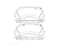 Sada brzdovch destiek BREMBO ‐ BRE P85170
