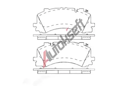 BREMBO Sada brzdovch destiek BRE P 85 170, BRE P85170