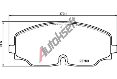 BREMBO Sada brzdovch destiek BRE P85176, P 85 176
