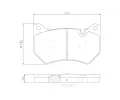 Sada brzdovch destiek BREMBO ‐ BRE P85177