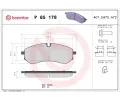 Sada brzdovch destiek BREMBO ‐ BRE P85178