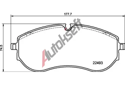 BREMBO Sada brzdovch destiek BRE P85179, P 85 179