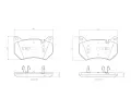 Sada brzdovch destiek BREMBO ‐ BRE P85181