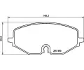 Sada brzdovch destiek BREMBO ‐ BRE P85182