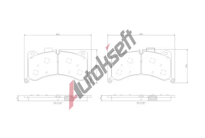 BREMBO Sada brzdovch destiek PRIME LINE BRE P85183, P 85 183