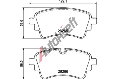 BREMBO Sada brzdovch destiek BRE P85185, P 85 185