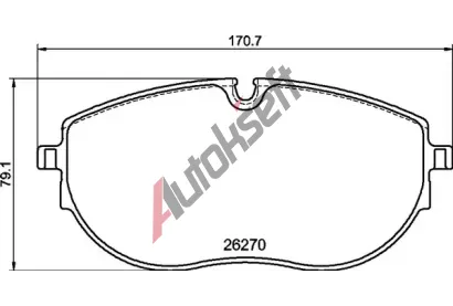 BREMBO Sada brzdovch destiek BRE P85188, P 85 188