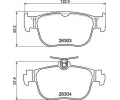 Sada brzdovch destiek BREMBO ‐ BRE P85189