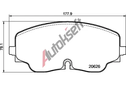 BREMBO Sada brzdovch destiek BRE P85193, P 85 193