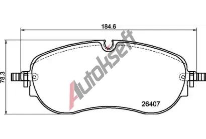 BREMBO Sada brzdovch destiek BRE P85194, P 85 194