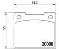 Sada brzdovch destiek BREMBO ‐ BRE P86001