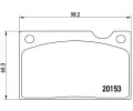 Sada brzdovch destiek BREMBO ‐ BRE P86003