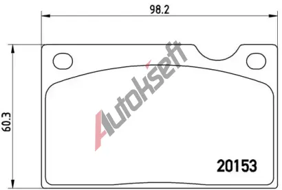 BREMBO Sada brzdovch destiek - kotouov brzda BRE P86003, P 86 003