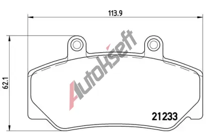 BREMBO Sada brzdovch destiek - kotouov brzda BRE P86006, P 86 006
