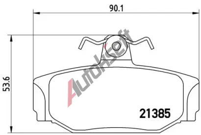 BREMBO Sada brzdovch destiek - kotouov brzda BRE P86009, P 86 009