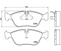 Sada brzdovch destiek BREMBO ‐ BRE P86013