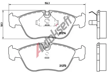 BREMBO Sada brzdovch destiek - kotouov brzda BRE P86013, P 86 013