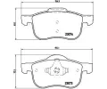 Sada brzdovch destiek BREMBO ‐ BRE P86016