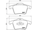 Sada brzdovch destiek BREMBO ‐ BRE P86019