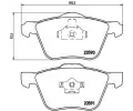 BREMBO Sada brzdovch destiek - kotouov brzda ‐ BRE P86022