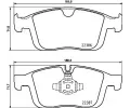 Sada brzdovch destiek BREMBO ‐ BRE P86026