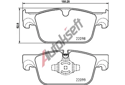 BREMBO Sada brzdovch destiek BRE P 86 028, BRE P86028