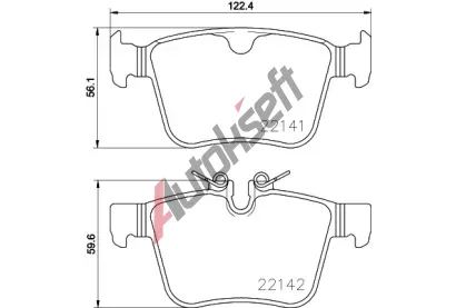 BREMBO Sada brzdovch destiek BRE P 86 029, BRE P86029