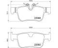 Sada brzdovch destiek BREMBO ‐ BRE P86030