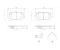 Sada brzdovch destiek BREMBO ‐ BRE P86032