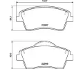 Sada brzdovch destiek BREMBO ‐ BRE P86033