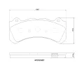 Sada brzdovch destiek BREMBO ‐ BRE P86034