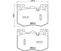 Sada brzdových destiček BREMBO ‐ BRE P94001 Sada brzdových destiček BREMBO ‐ BRE P94001