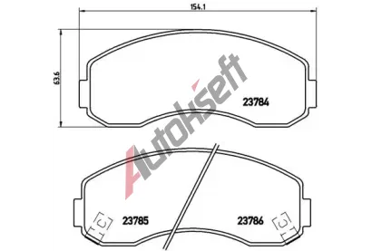 BREMBO Sada brzdovch destiek - kotouov brzda BRE P99003, P 99 003