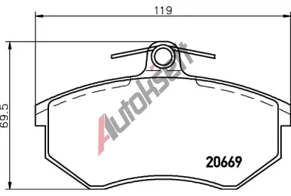 BREMBO Sada brzdovch destiek BRE P99026, P 99 026