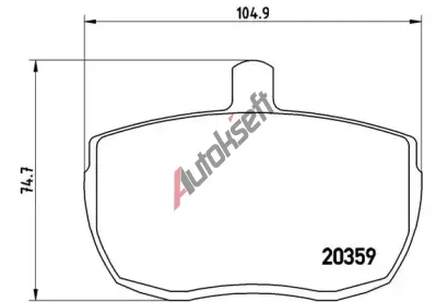 BREMBO Sada brzdových destiček - kotoučová brzda BRE PA6001, P A6 001 BREMBO Sada brzdových destiček - kotoučová brzda BRE PA6001, P A6 001