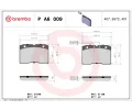 Sada brzdov�ch desti�ek&nbsp;BREMBO&nbsp;&dash;&nbsp;BRE PA6009