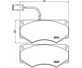 Sada brzdovch destiek BREMBO ‐ BRE PA6013