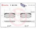 Sada brzdovch destiek BREMBO ‐ BRE PA6016