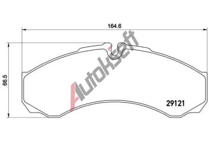 BREMBO Sada brzdovch destiek - kotouov brzda BRE PA6017, P A6 017