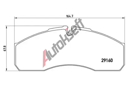 BREMBO Sada brzdovch destiek - kotouov brzda BRE PA6022, P A6 022